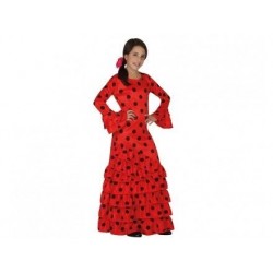 Disfraz flamenca rojo sevillana nina talla 3 4 anos