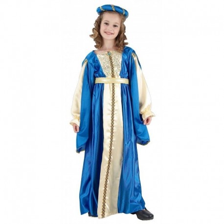 Disfraz princesa azul tallas nina medieval talla 7 9 anos