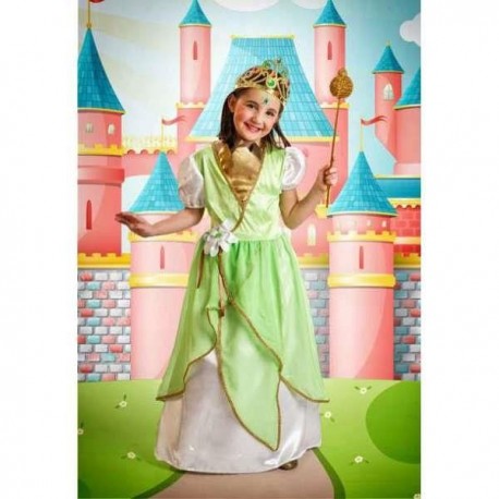 Disfraz princesa verde nina talla 3 5 anos