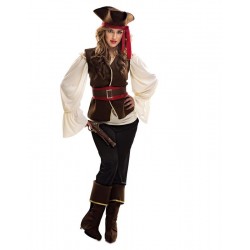 Disfraz bucanera talla S pirata mujer