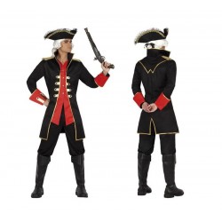 Disfraz capitan pirata negro talla estandar ml