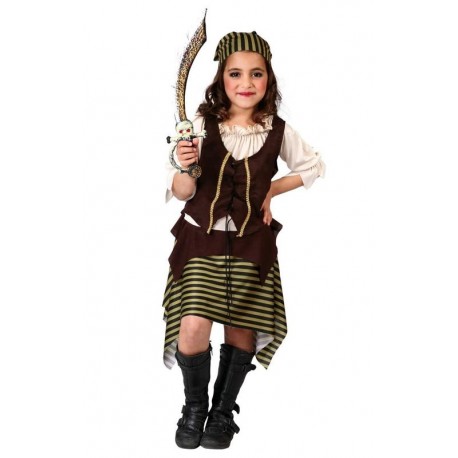 Disfraz pirata bucanera infantil piratesa talla 5 6 anos