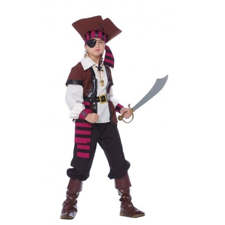 Disfraz pirata de los siete mares infantil chico talla 5 6 anos