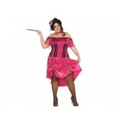 Disfraz cabaret rosa talla xl charleston anos 20