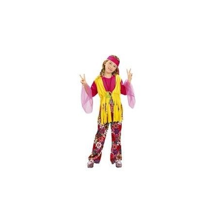 Disfraz hippie nina infantil hippye talla 4 6 anos