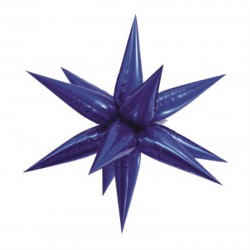 Globo estrella 3d azul royal 100 cm