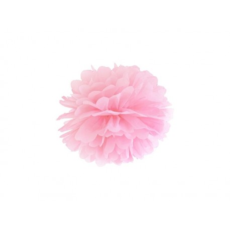 Pom pom rosa claro de papel de 25 cm para decoraciones