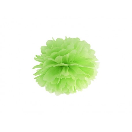 Pom pom verde manzana de papel de 25 cm para decoraciones