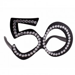 Gafas cumpleaños con brillantes 50