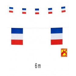 Guirnalda bandera francia 6 metros de15x20 cm