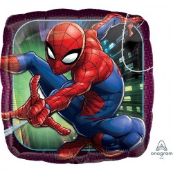 Globo spiderman animated para helio o aire 43 cm