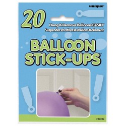 Sticks para pegar globos en paredes o techos 20 uds