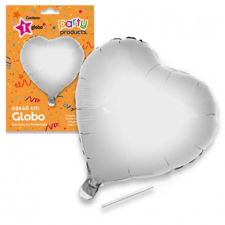 Globo corazon oro de 49 x46 cm helio o aire