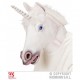 Mascara de unicornio blanco para adulto