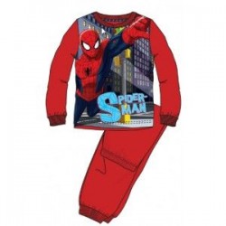 Pijama spiderman para nino largo talla 5 anos rojo