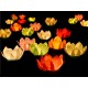 Linternas flotantes flores con luz unidad