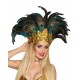 Corona de plumas para carnaval