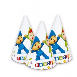 Gorros cumpleanos pocoyo 6 uds