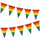 Guirnalda arcoiris orgullo 8 metros banderines triangulares