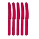 Cuchillos rojos plastico 10 unidades