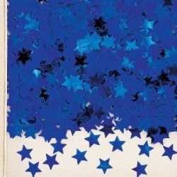Confeti de estrellas azules metalicas 14 gr