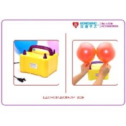 Hinchador electrico para globos amarillo 2 boquillas