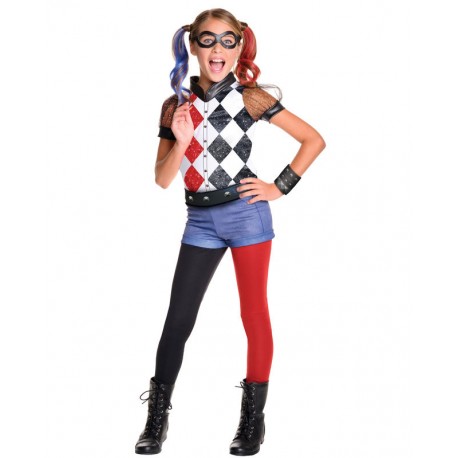 Disfraz Harley Quinn deluxe nina talla 8 10 anos