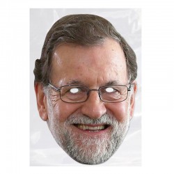 Careta carton Mariano Rajoy unidad