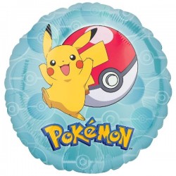 Globo Picachu Pokemon para hinchar con helio o aire 18" 43 cm