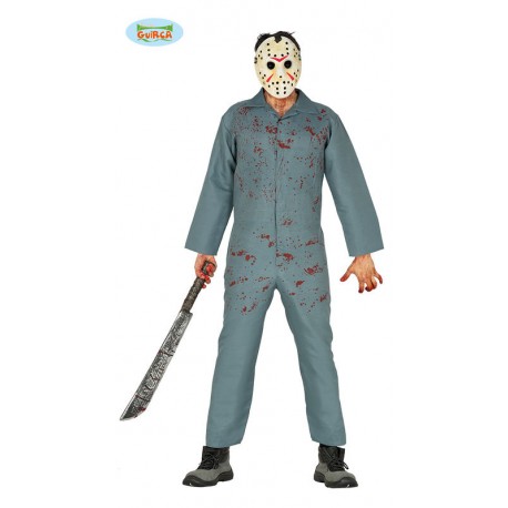 Disfraz Jason asesino psicopata del viernes para hombre talla M