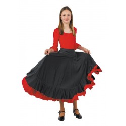 FALDA BAILAORA FLAMENCA PARA NIÑA TALLAS