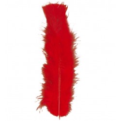 Plumas rojas de 10 cm 50 unidades