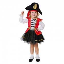 Disfraz pirata del caribe con falda para niña tallas
