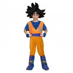 Disfraz de Goku con peluca para nino talla 5 6 anos original