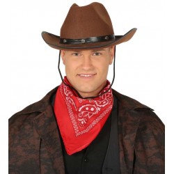 Sombrero vaquero marron cowboy del oeste