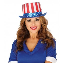 Sombrero chistera bandera americana USA
