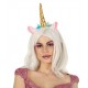 Diadema unicornio oro para mujer