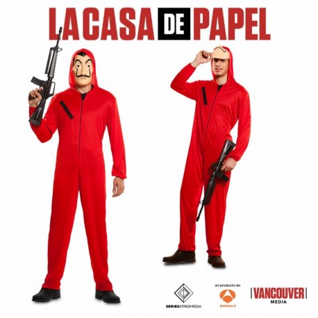 Disfraz ladron la casa de papel adulto talla ML