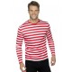 Camisa rayas blancas y rojas wally