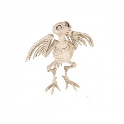 Cuervo esqueleto 20 cm decoracion halloween
