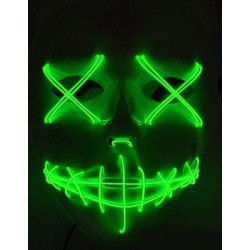 Mascara con luz led verde similar la Purga