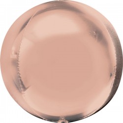 Globo Orbz rosa dorado espejo redondo 38x40 cm