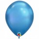 Globo azul metal gama Crhome unidad