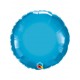 Globo redondo Chrome azul Qualatex 45 cm unidad