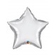 Globo estrella Chrome plata Qualatex 45 cm unidad