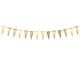 Banderin triangular oro de 13 cm 215 metros