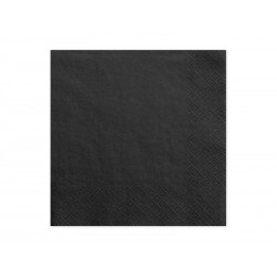 Servilletas negras 20 uds de 33x33 cm 3 capas