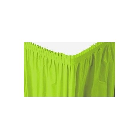Faldon de mesa Verde pastel de 73 x 426 cm para mantel