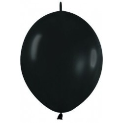 Globo Link-O-Loon 6 Negro Sempertex 50 uds 15 cm cadena