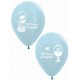 Globos Primera comunion satin azul 12 uds 30 cm nino